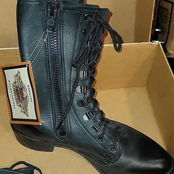 Harley davidson leather riding boots new Women's 9 - Picture 5 of 11